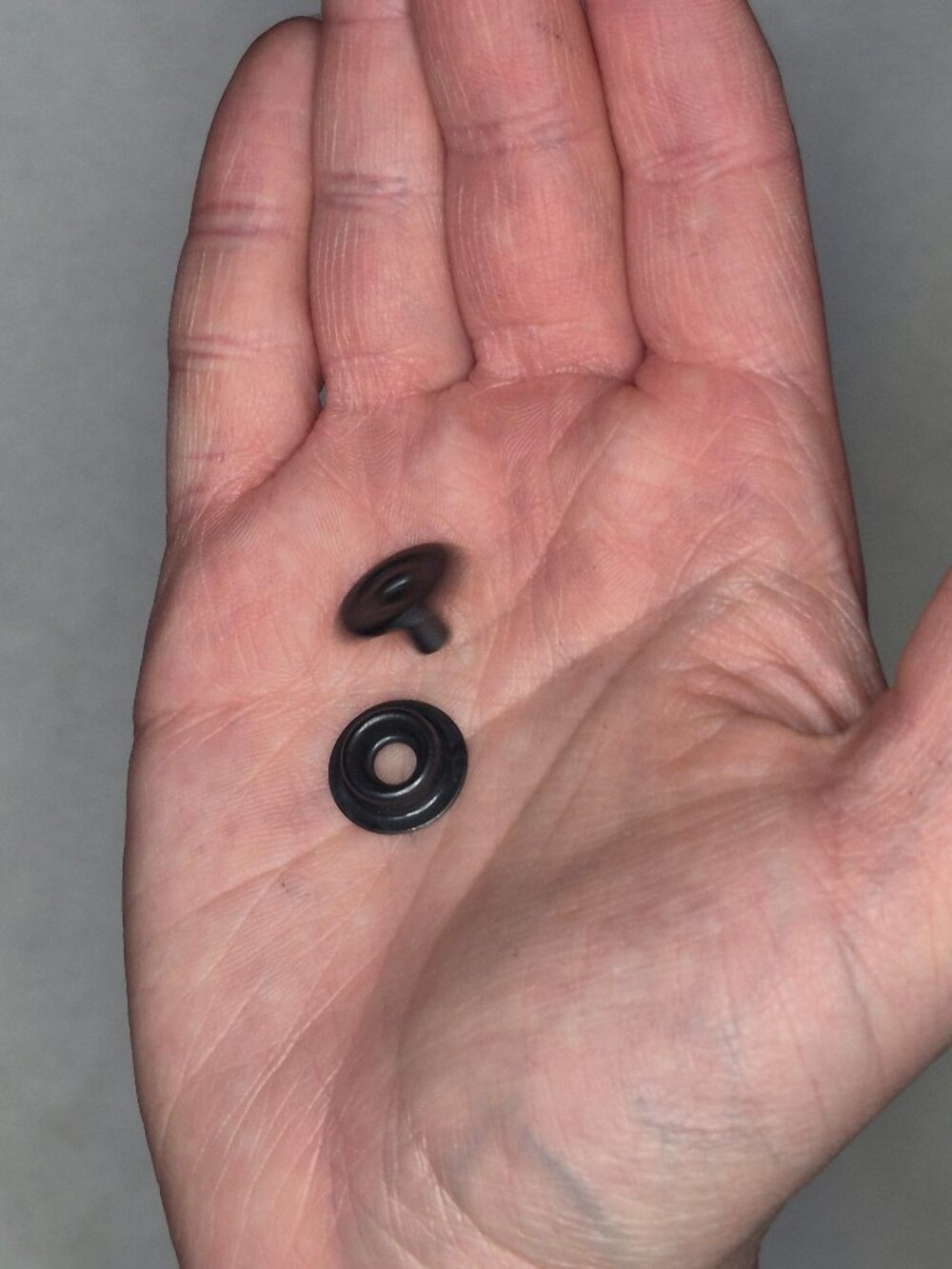 11 Black Snap Fastener Studs With Tubular Rivets 1/2 Inch Leather Hardware